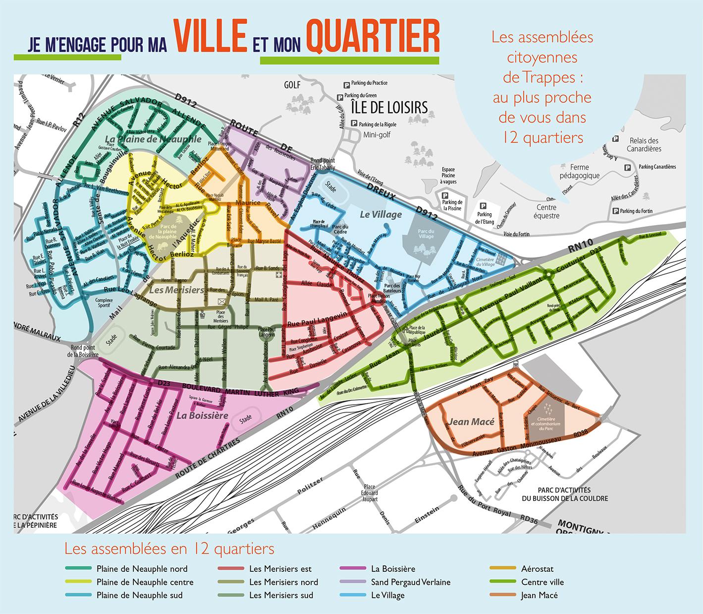Carte des 12 assemblées citoyennes